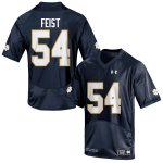 Notre Dame Fighting Irish Men's Lincoln Feist #54 Navy Blue Under Armour Authentic Stitched College NCAA Football Jersey IVO4399GK